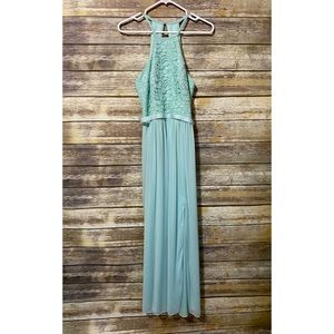 DAVID’S BRIDAL: Mint Formal Dress AC039